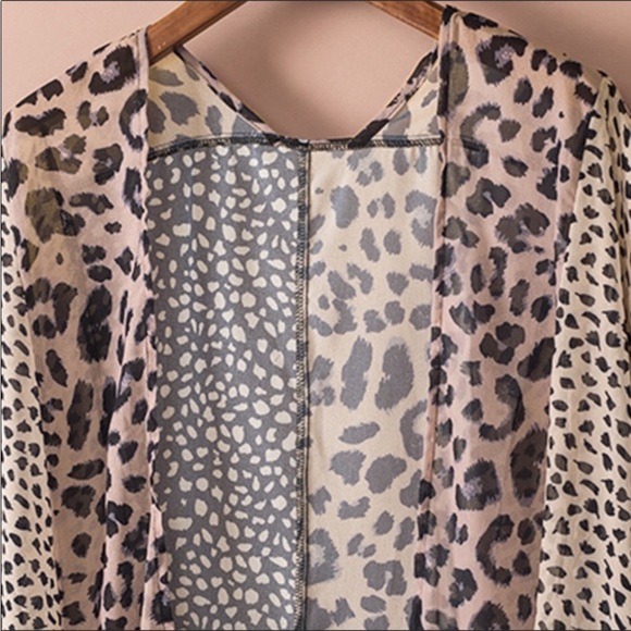#27 Plus Size Leopard & Animal Print Ruffle Kimono/Duster * - Picture 10 of 11